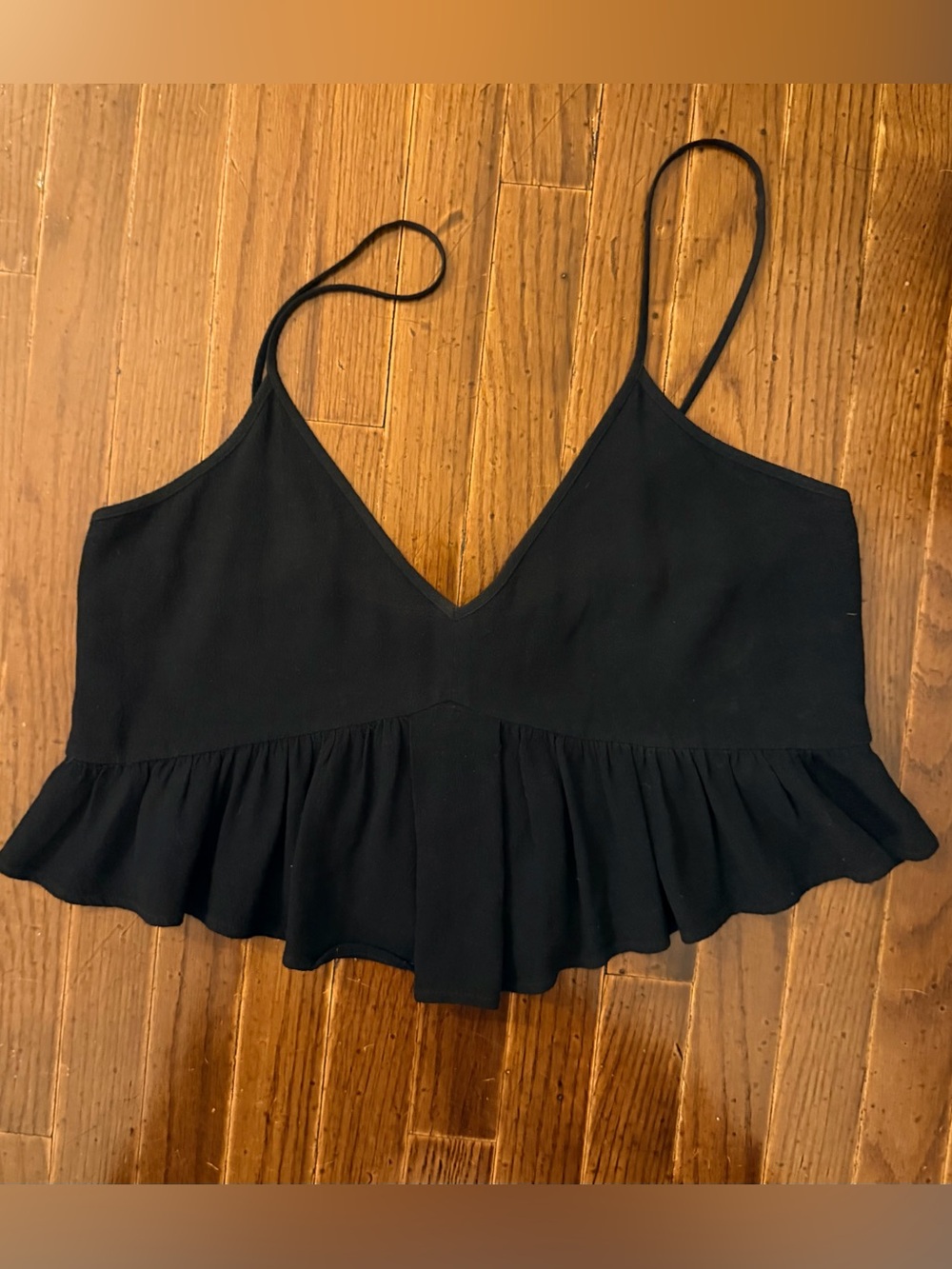 Crepette cropped flowy top